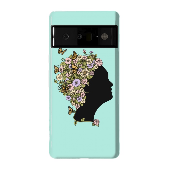 Pixel 6 Pro StrongFit Floral lady by Coffee Man
