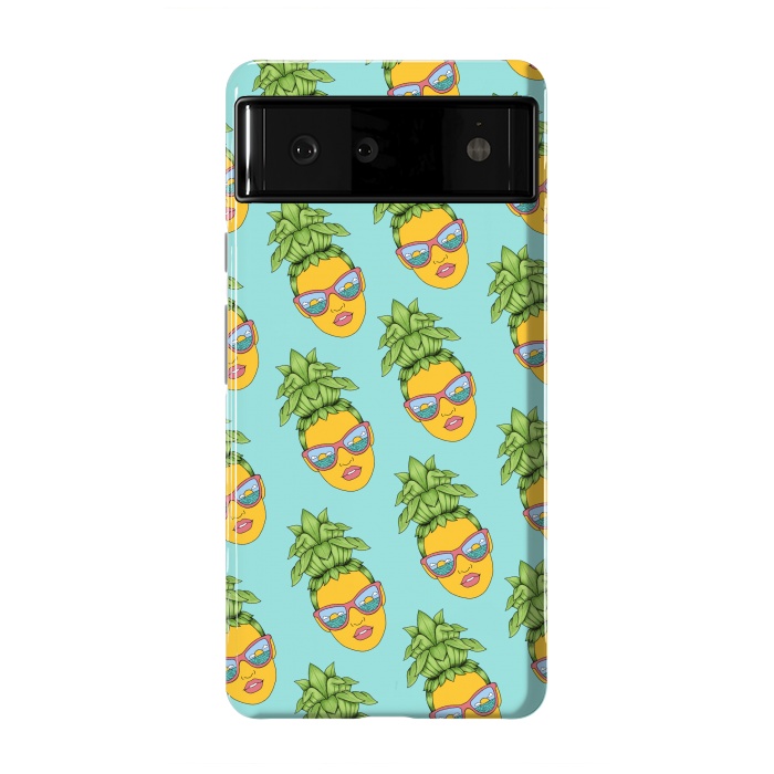 Pixel 6 StrongFit Pineapple Girl pattern by Coffee Man