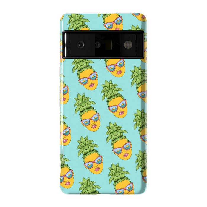 Pixel 6 Pro StrongFit Pineapple Girl pattern by Coffee Man
