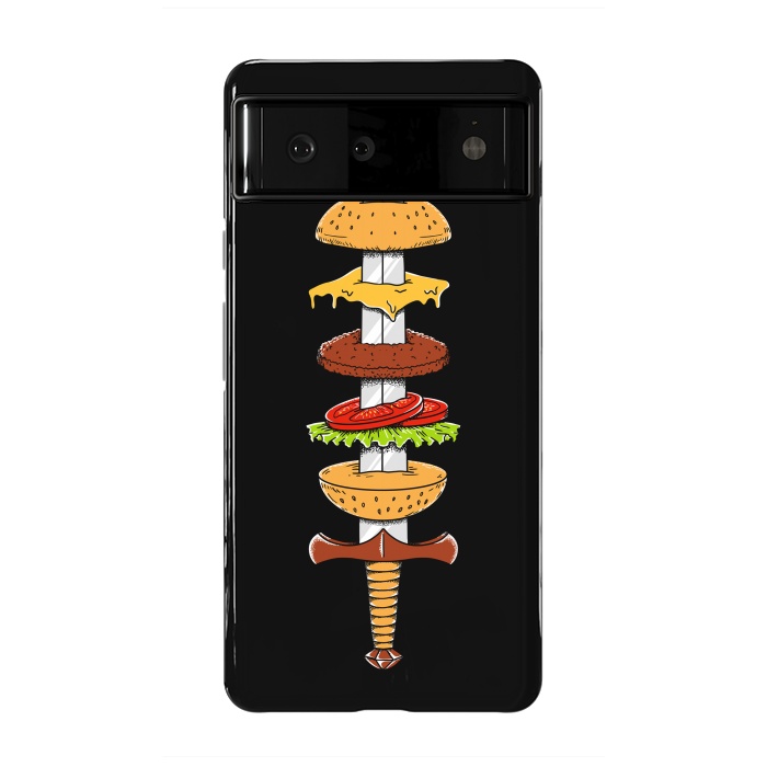 Pixel 6 StrongFit sword Burger by Coffee Man