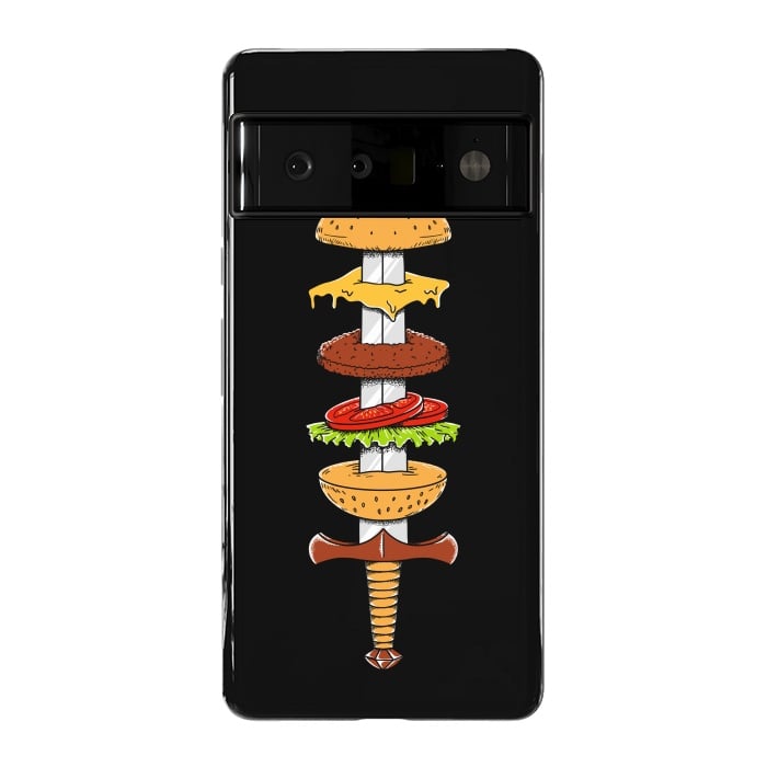 Pixel 6 Pro StrongFit sword Burger by Coffee Man