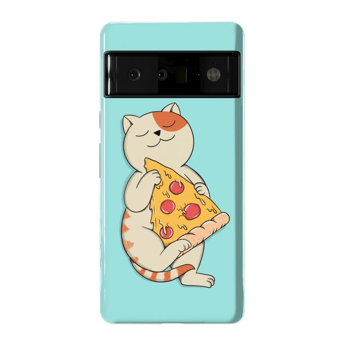 Pixel 6 Pro StrongFit Cat and Pizza by Coffee Man