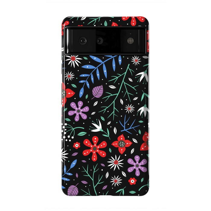 Pixel 6 StrongFit Small Flower Patterns by ArtsCase