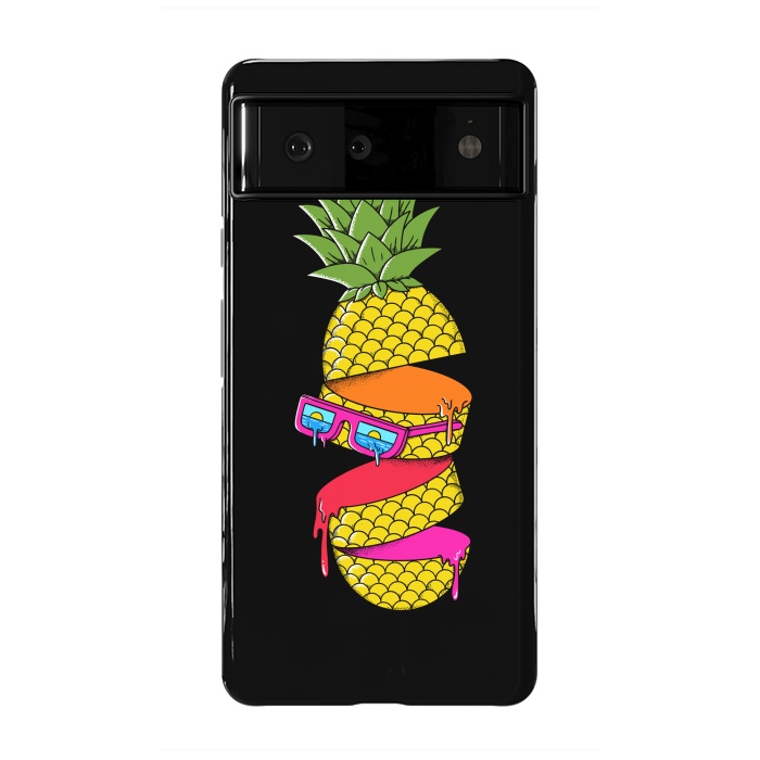 Pixel 6 StrongFit Pineapple colors Black by Coffee Man