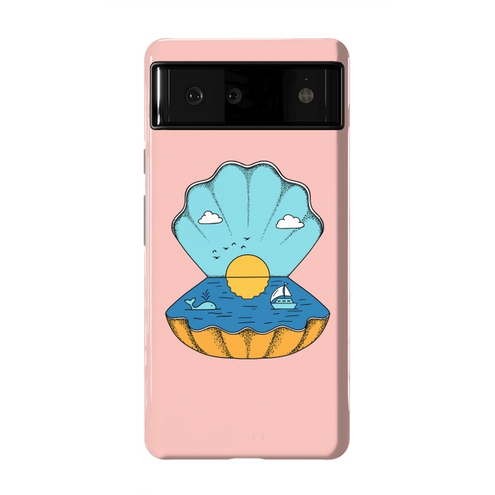 Pixel 6 StrongFit Shell Nature Pink by Coffee Man