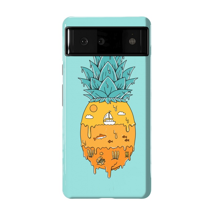 Pixel 6 StrongFit Pineapple Landscape green by Coffee Man