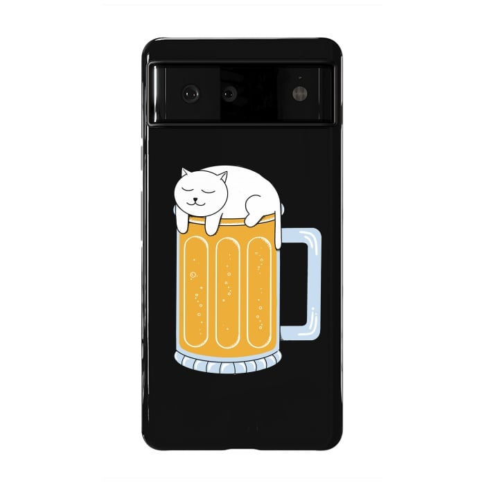 Pixel 6 StrongFit Cat beer by Coffee Man
