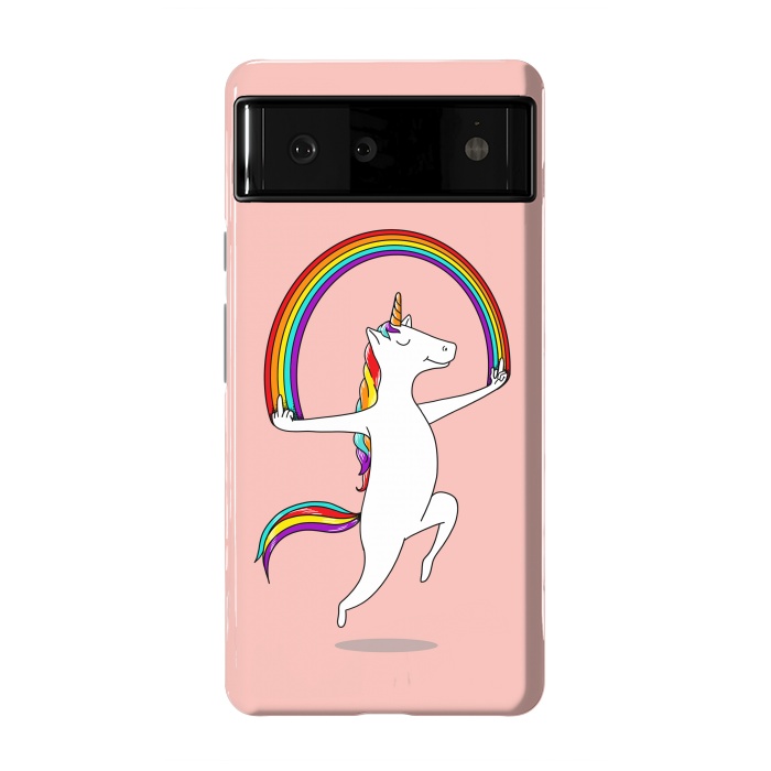 Pixel 6 StrongFit Unicorn Magic pink by Coffee Man