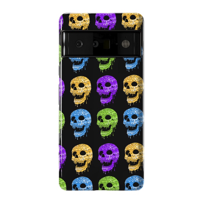 Pixel 6 Pro StrongFit Skulls Colors by Coffee Man