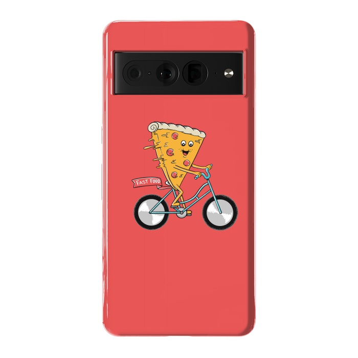 Pixel 7 Pro StrongFit Pizza Fast Food Red by Coffee Man