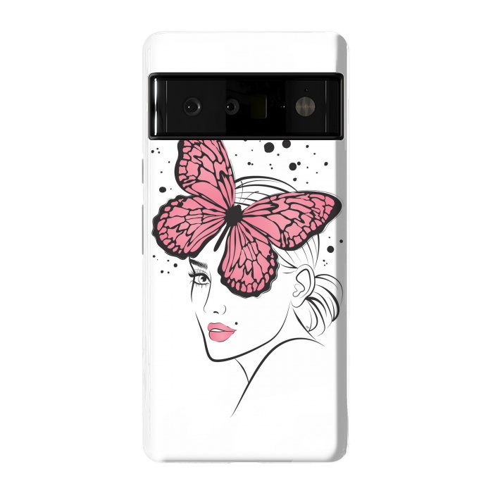 Pixel 6 Pro StrongFit Pink Butterfly by Martina