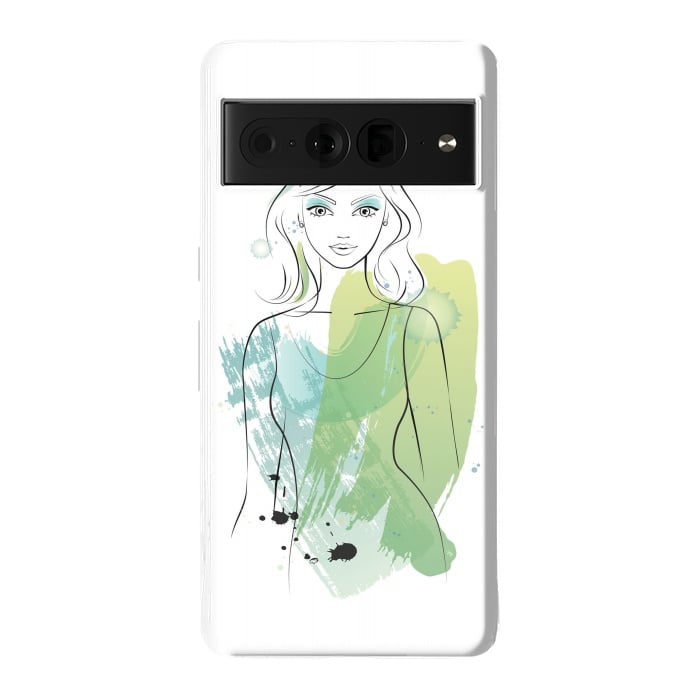 Pixel 7 Pro StrongFit Watercolour girl by Martina