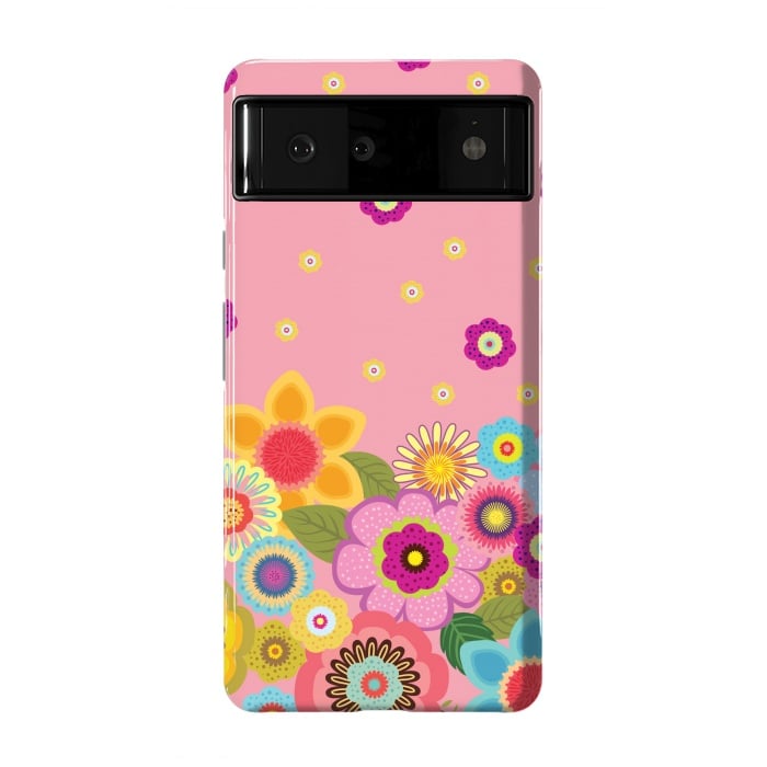 Pixel 6 StrongFit assorted spring flowers by ArtsCase