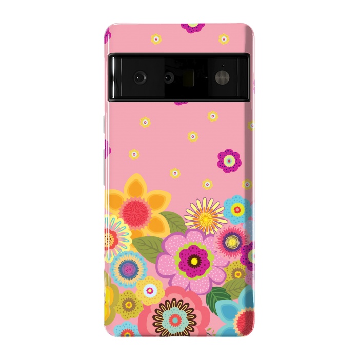 Pixel 6 Pro StrongFit assorted spring flowers by ArtsCase