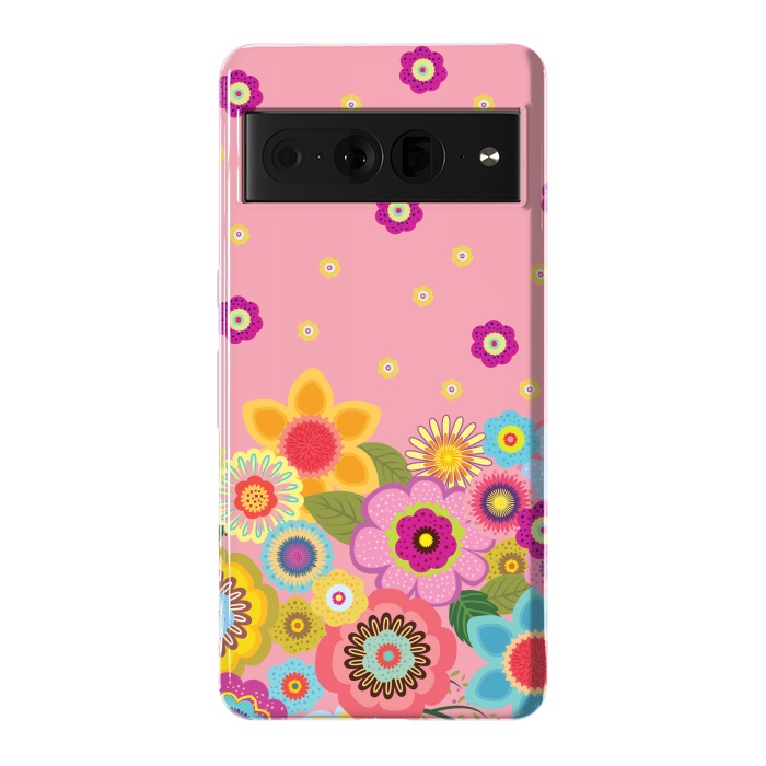 Pixel 7 Pro StrongFit assorted spring flowers by ArtsCase