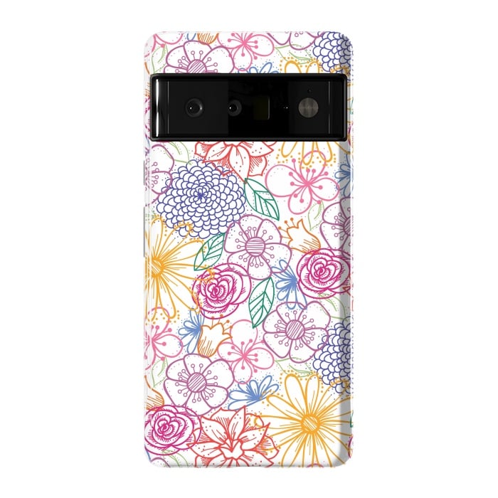 Pixel 6 Pro StrongFit Summer Bright Floral by TracyLucy Designs