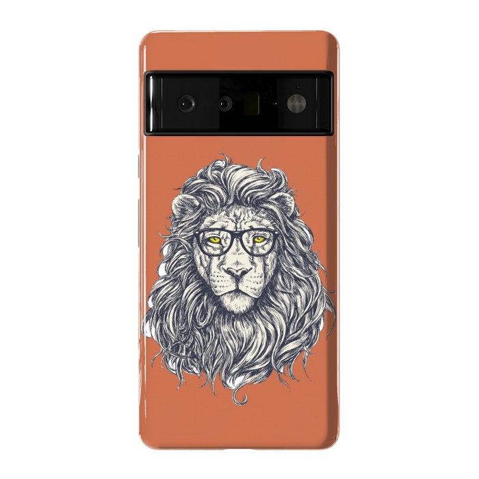 Pixel 6 Pro StrongFit Hipster Lion by Winston