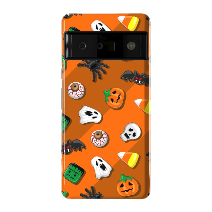 Pixel 6 Pro StrongFit Halloween Spooky Candies Party by BluedarkArt