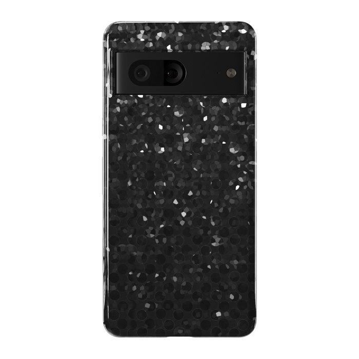 Pixel 7 StrongFit Black Crystal Bling Strass G283 by Medusa GraphicArt