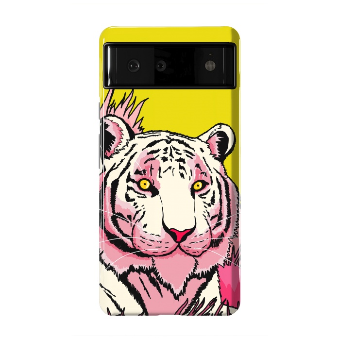 Pixel 6 StrongFit The pink tone tiger by Steve Wade (Swade)