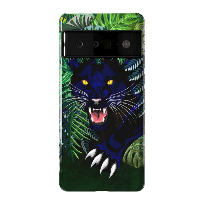 Pixel 6 Pro StrongFit Black Panther Spirit coming out from the Jungle by BluedarkArt