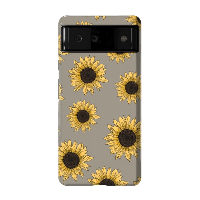 Pixel 6 StrongFit Sunflowers by Jms