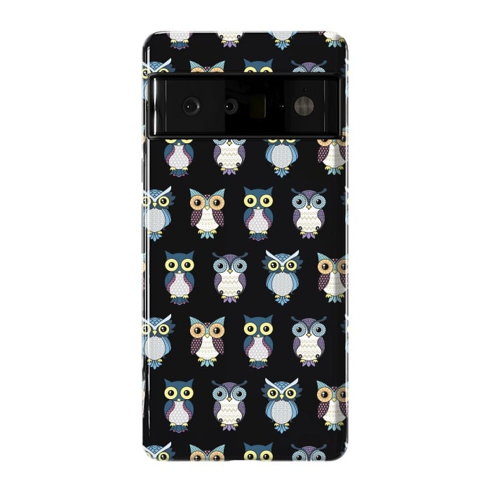 Pixel 6 Pro StrongFit Owls pattern by Laura Nagel