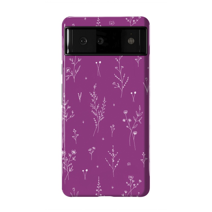 Pixel 6 StrongFit Magic Wine Wildflowers by Anis Illustration