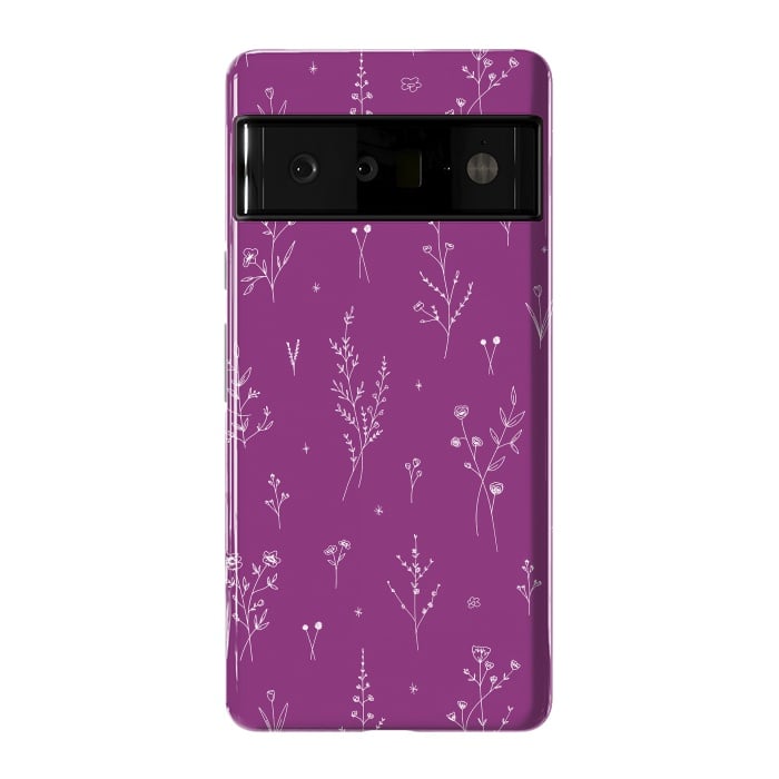 Pixel 6 Pro StrongFit Magic Wine Wildflowers by Anis Illustration