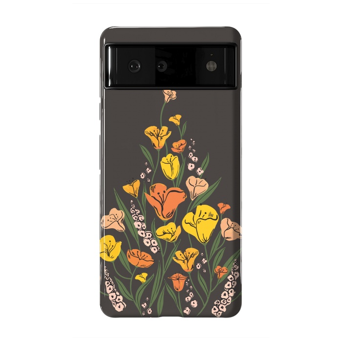 Pixel 6 StrongFit Wild Poppies by Melissa Lee