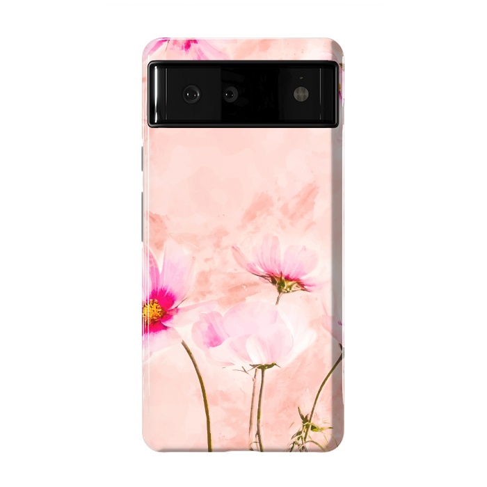 Pixel 6 StrongFit Pink Spring Flower by Creativeaxle