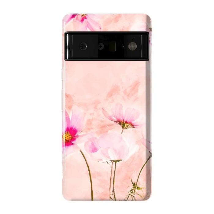 Pixel 6 Pro StrongFit Pink Spring Flower by Creativeaxle