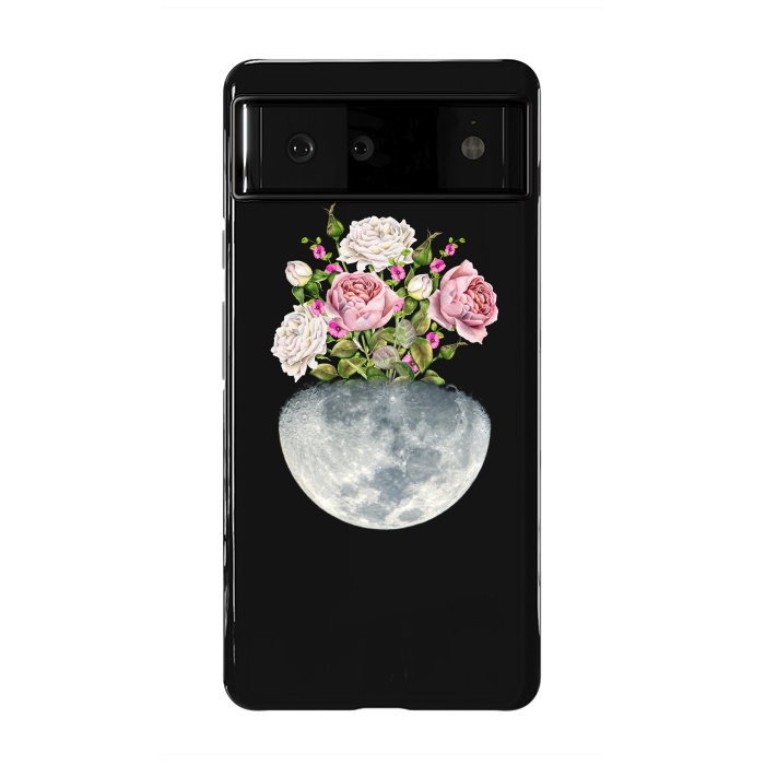 Pixel 6 StrongFit Moon Flower Pot by Creativeaxle