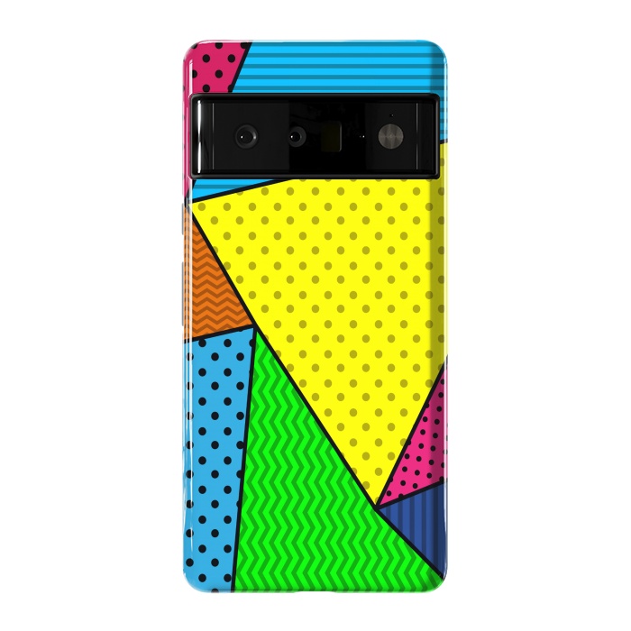 Pixel 6 Pro StrongFit colourful abstract dotted pattern by MALLIKA