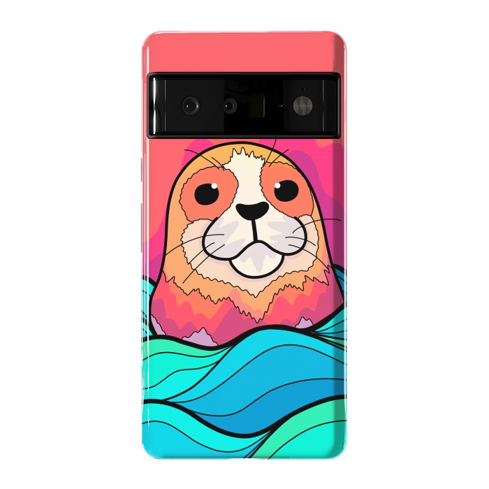 Pixel 6 Pro StrongFit The happy seal by Steve Wade (Swade)