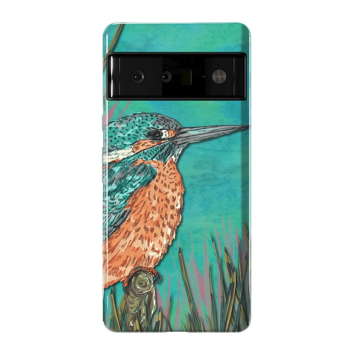 Pixel 6 Pro StrongFit Kingfisher by Lotti Brown