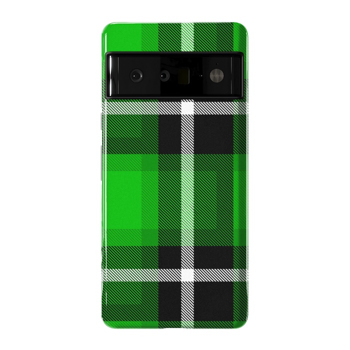 Pixel 6 Pro StrongFit Green Scottish Plaid by TMSarts