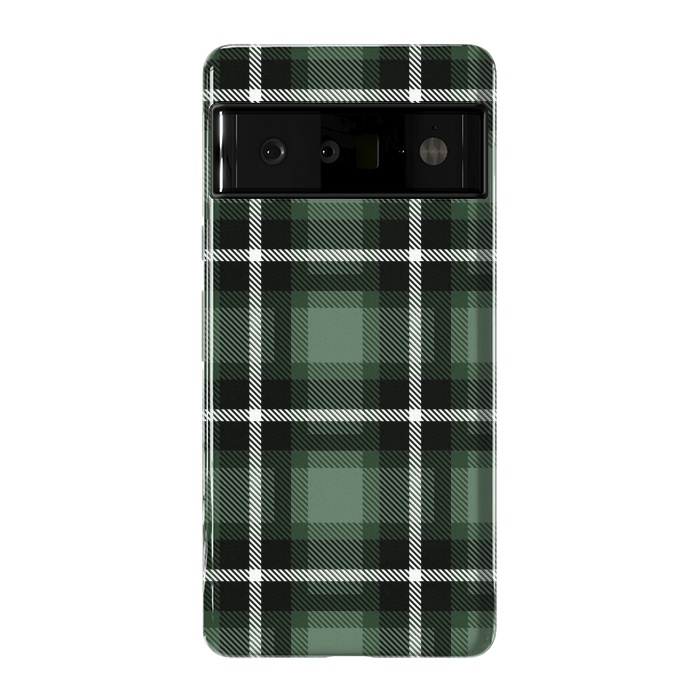 Pixel 6 Pro StrongFit Olive Scottish Plaid by TMSarts