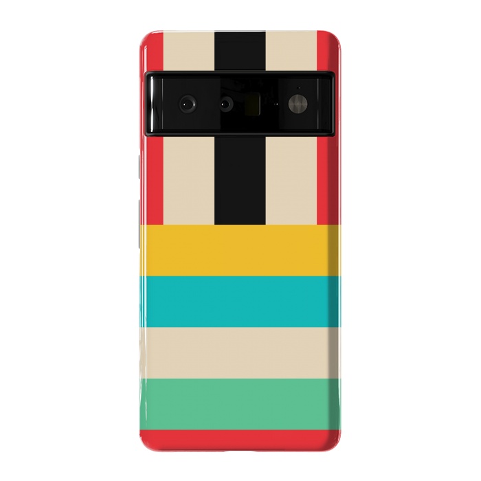 Pixel 6 Pro StrongFit Multicolor Stripes by TMSarts