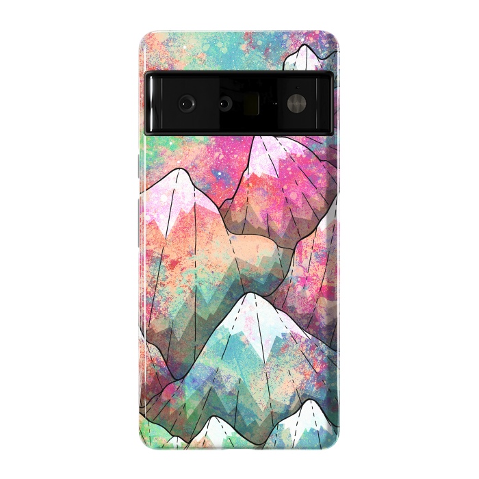 Pixel 6 Pro StrongFit The painted mountain peaks  by Steve Wade (Swade)