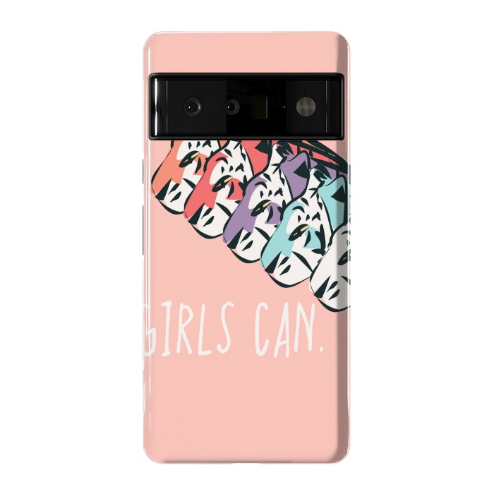 Pixel 6 Pro StrongFit Girls can, pink by Jelena Obradovic