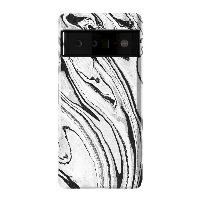 Pixel 6 Pro StrongFit Minimal painted marble stripes by Oana 