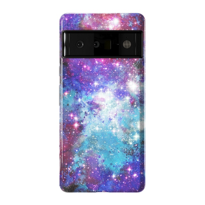 Pixel 6 Pro StrongFit Purple violet starry galaxy by Oana 