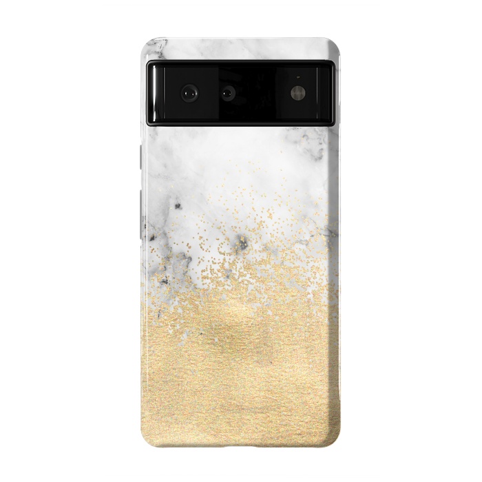 Pixel 6 StrongFit Gold Dust on Marble by Tangerine-Tane
