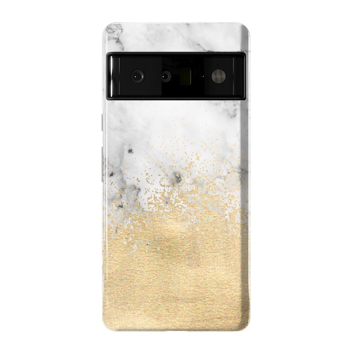 Pixel 6 Pro StrongFit Gold Dust on Marble by Tangerine-Tane