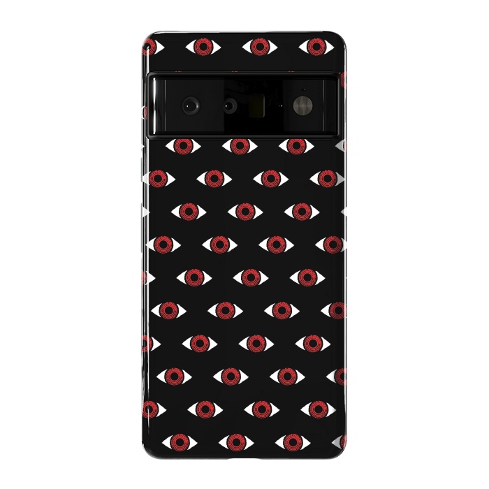 Pixel 6 Pro StrongFit Red eye pattern by Laura Nagel