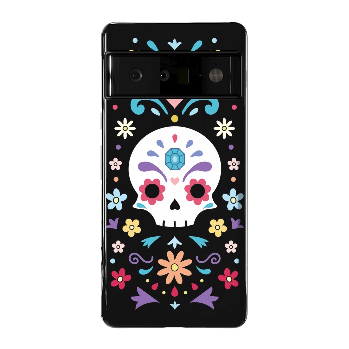 Pixel 6 Pro StrongFit Cute day of the dead by Laura Nagel