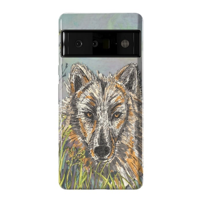 Pixel 6 Pro StrongFit Wolf I by Lotti Brown