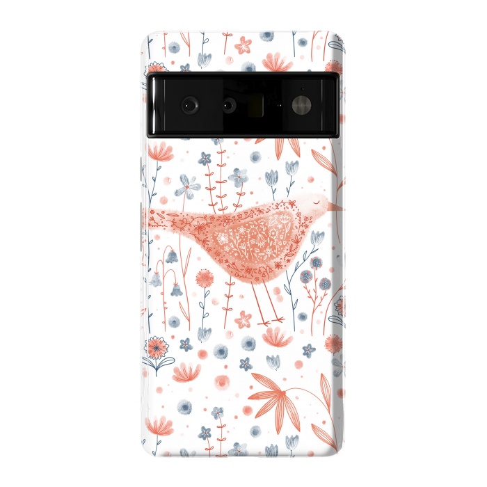 Pixel 6 Pro StrongFit Apricot Bird by Nic Squirrell