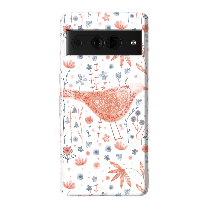 Pixel 7 Pro StrongFit Apricot Bird by Nic Squirrell